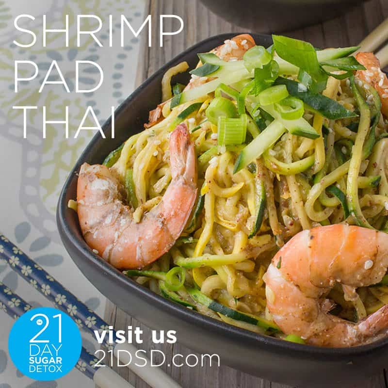 21DSD Recipe: Shrimp Pad Thai | The 21-Day Sugar Detox by Diane Sanfilippo