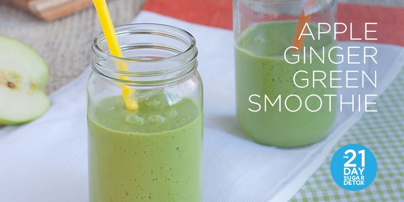 Apple Ginger Green Smoothie Recipe | The 21-Day Sugar Detox